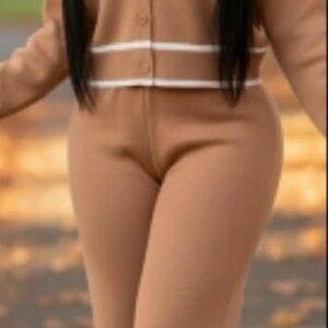 Elegant Tan Jumpsuit